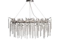 Потолочный светильник Garda Decor 86-70621 Люстра 120*45см, металл цвет серебро арт. 86-70621