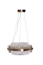 Потолочный светильник Garda Decor 91GH-30864 Люстра подвесная Галактика (Galaxy) стекло прозрач. d47*h20см арт. 91GH-30864