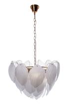 Потолочный светильник Garda Decor 62GDW-8903-600M Люстра Лебедь (Swan) матовые лепестки d60см h55см арт. 62GDW-8903-600M