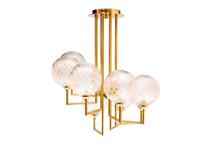 Потолочный светильник Garda Decor K2KG01P-8G Светильник потолочный с рельефными шарами 55*65см арт. K2KG01P-8G