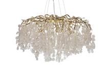 Потолочный светильник Garda Decor 86-90189 Люстра Тенера (Tenera) круглая золото d80*h40см (с леской) арт. 86-90189