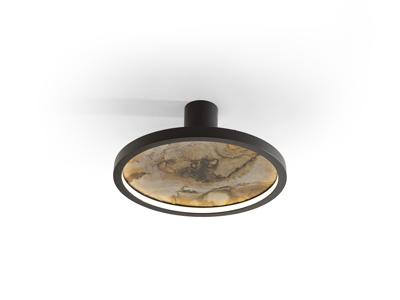 Потолочный светильник Schuller Настенный/потолочный светильник Stone CCT- черный LED D30 арт. 215926