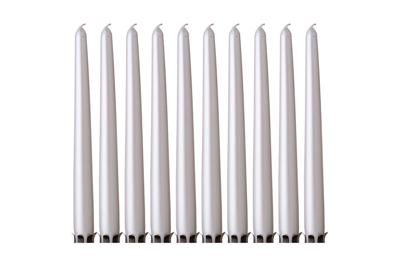 Свеча Garda Decor 348-639 Свеча столовая d2*24см цвет металлик перламутр (10) арт. 348-639
